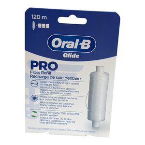 Oral-B Glide PRO Floss Refill 120m Dentist-Inspired & Shred-Resistant NEW In Box